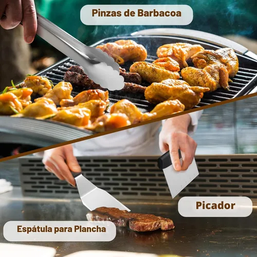 Miniatura 4 de Juego de 14 piezas de accesorios para parrilla, juego de accesorios para parrilla de parte superior plana para Blackstone y Camp Chef, juego