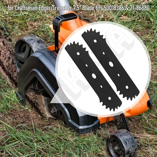 Miniatura 2 de WA0034 - Cuchilla de repuesto eléctrica de 7-1/2 pulgadas para bordeadoras de césped eléctricas Worx WG895 y WG896 - zanjadora, para Craftsman