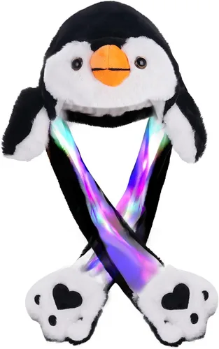 Arcimatto Sombrero de animal para disfrazarse, fiesta de cosplay, Navidad, vacaciones, lindo gorro con solapa para niños y adultos