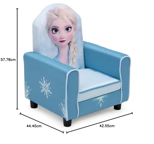 Miniatura 9 de Delta Children Silla tapizada figurada para niños, madera, Disney Frozen II Elsa
