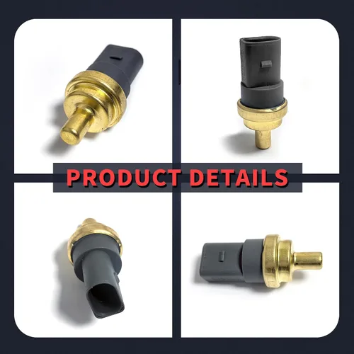 Miniatura 6 de 06A919501A Sensor de temperatura del refrigerante Sensores de interruptor del motor con 1 abrazaderas compatibles con Audi A3 A4 A6 Q7 S5 S6 TT