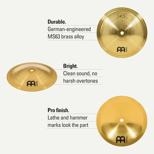 Miniatura 5 de Meinl 20,3 cm Campana - HCS Acabado Tradicional de Latón para Set de Batería, Fabricado en Alemania, GARANTÍA DE 2 AÑOS (HCS8B)