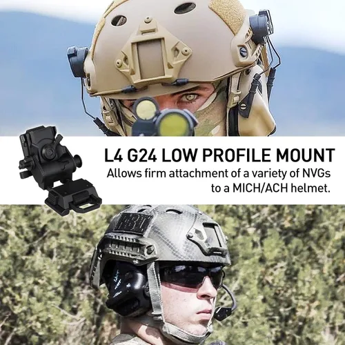 Miniatura 5 de Gafas de visión nocturna NVG montaje para casco de metal L4G24 PVS15/18 Negro