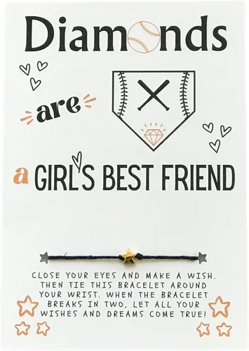 Miniatura 9 de Softball Wish Bracelet, Softball Gift, Team Gift, Softball Card, Graduation, Senior Year, Sports Team Party Favor Gift, Team Wish Gift