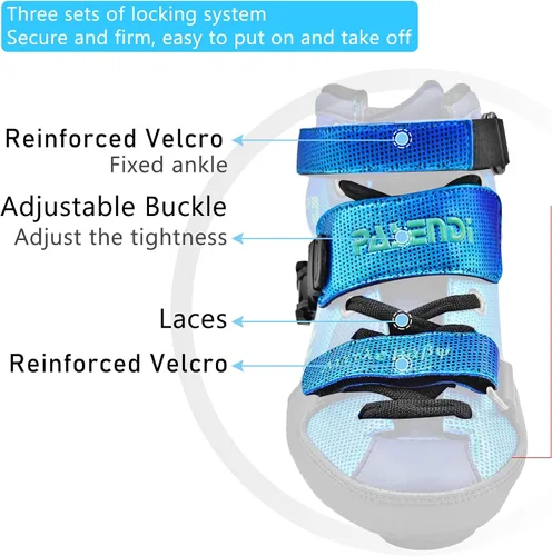 Miniatura 5 de Patines de velocidad ajustables para niños, patines en línea de velocidad para niñas y para niños, patines en línea para exteriores e interiores