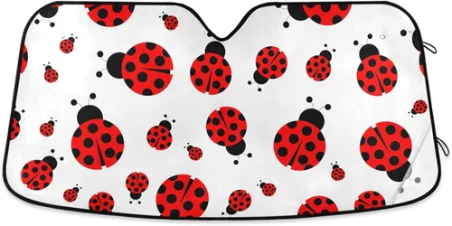 Miniatura 15 de Parasol plegable para parabrisas de automóvil, diseño de ojos rojos aterradores, contra rayos UV, parasol para mantener tu vehículo fresco