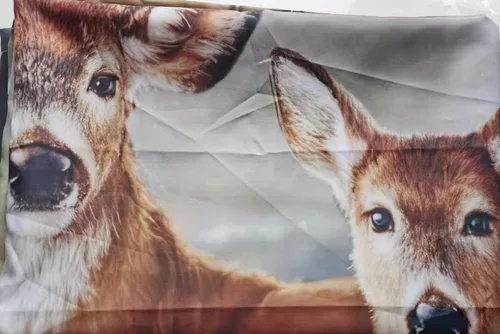 Miniatura 4 de Cortina de ducha de ciervos, cortina de ducha de tela impermeable de animales salvajes de bosque otoñal, 12 ganchos, cortina de baño decorativa