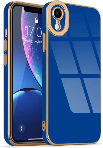 Miniatura 37 de Lafunda Diseñada para iPhone 13 Pro, fundas lujosas con chapado lindo para mujeres y niñas, elegante borde dorado, a prueba de golpes, TPU con funda