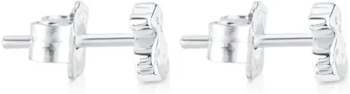 Miniatura 2 de TOUS Sterling Earrings for Women with Bear Motif, Size 5mm. Puppies Collection
