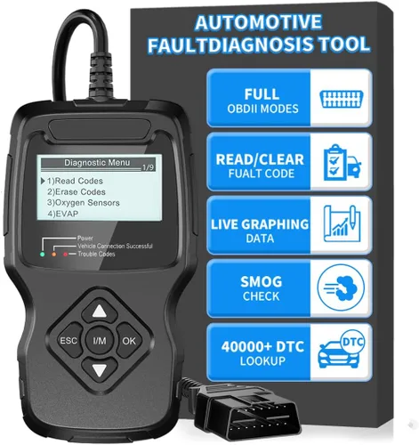 Escáner OBD2 para automóvil FIRSTOOL, lector de código de diagnóstico OBD2 con preparación I/M, probador de batería, luz de control del motor con