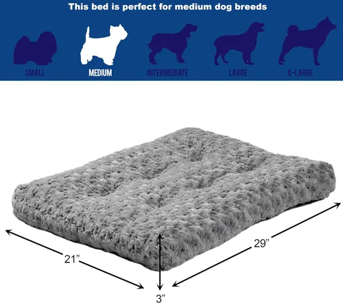 Miniatura 3 de Camas de mascotas para perros y gatos Quiet Time Deluxe Ombre cómoda felpa sintética para perros y gatos, 30 - pulgadas, Gris