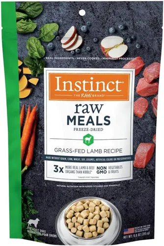 Miniatura 19 de Instinct Comidas crudas liofilizadas, alimento seco natural para perros, sin granos, cordero alimentado con hierba, bolsa de 24 onzas