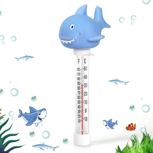 Miniatura 2 de Termómetro flotante para piscina, termómetro de temperatura del agua con cuerda, tamaño grande, fácil de leer y resistente a los golpes, accesorios