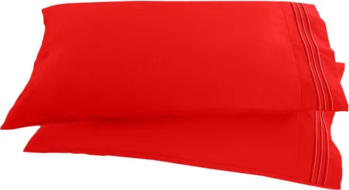 Miniatura 18 de Elegant Comfort ® Diseño de Cadena de 1500 Hilos, Calidad Egipcia de Lujo, Sedoso, Suave, Resistente a Arrugas y Decoloración, 2 Fundas de Almohada