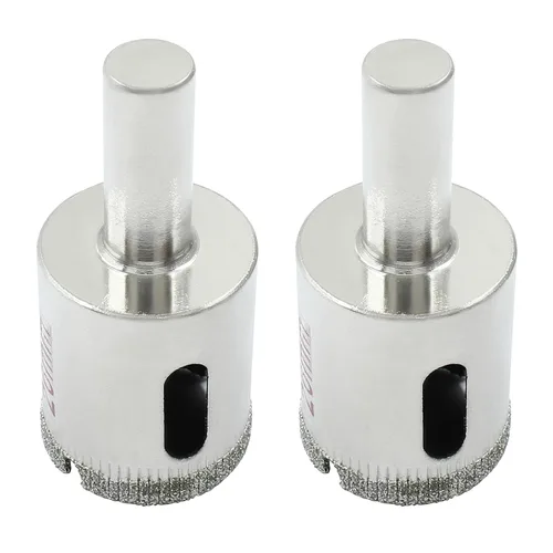 Miniatura 18 de Luomorgo Sierra de agujero de diamante de 35mm/1 3/8 Pulgadas, brocas de diamante de 1.1 pulgadas de profundidad de corte para vidrio, cerámica