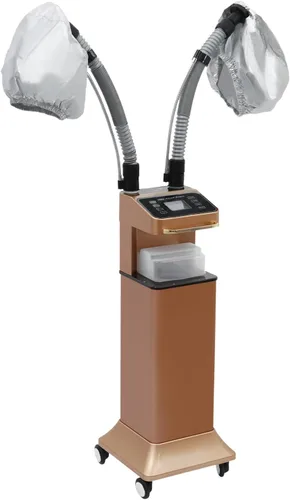 Vaporizador ultrasónico de 650 W para acondicionamiento profundo, secador de pelo profesional de pie con doble tubo ajustable y tanque de 40 onzas,