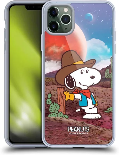 Miniatura 62 de Head Case Designs Funda de gel con licencia oficial de Peanuts Nebula Cactus Needles Snoopy Space Cowboy [protección de grado militar] compatible