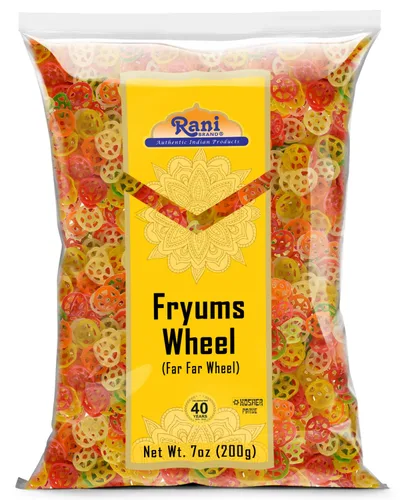Miniatura 13 de Rani Far Far / Fryums (pellet de trigo y tapioca) Forma de anillo de 7 onzas (7.05 oz) ~ Vegano, Kosher, sin cocinar, utilizado para hacer papad