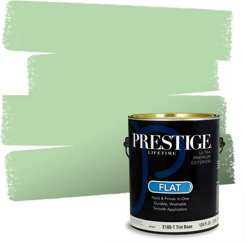 Miniatura 60 de PRESTIGE Pintura exterior e imprimación en uno, aloe, plano, 1 galón