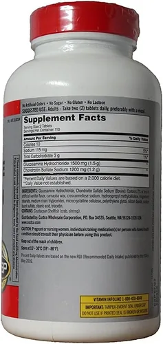 Miniatura 4 de Kirkland Signature Glucosamina y condroitina, 220 tabletas (paquete de 4)