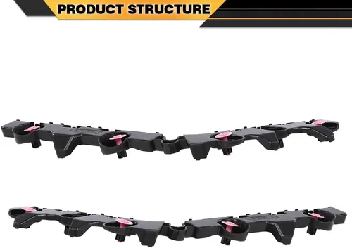 Miniatura 3 de CNNELL Juego de soportes de parachoques trasero izquierdo y derecho compatible con Nissan Altima Platinum, S, SL, SR, SV 2019-2023/Edition ONE negro