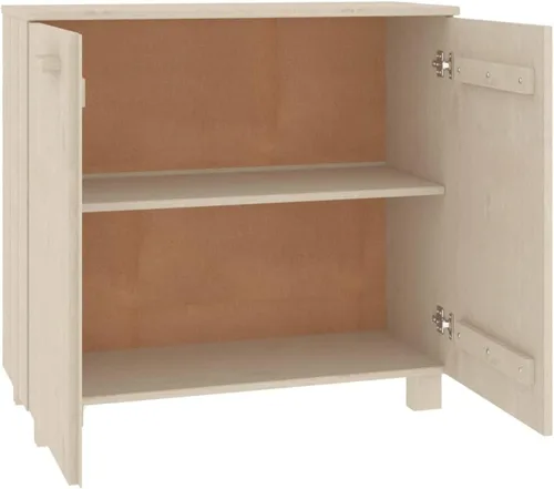 Miniatura 5 de Aparador marrón miel 33.5"x13.8"x31.5" madera maciza pino