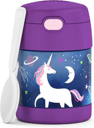 Miniatura 36 de THERMOS FUNTAINER - Tarro de alimentos aislado de 10 onzas, tarro de comida para niños con cuchara plegable, Spider-Man