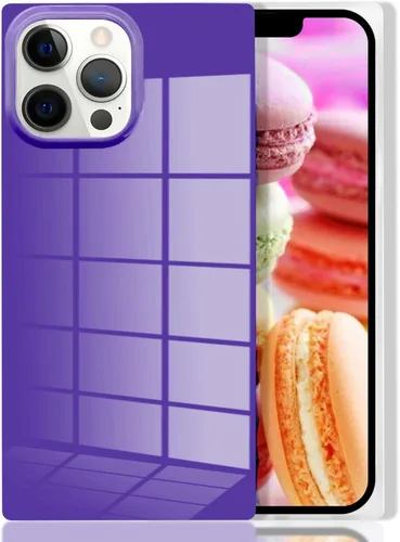 Miniatura 35 de Funda rectangular compatible con iPhone 15 Neon para mujer, diseño de lujo de fluorescencia brillante, flexible, suave, delgada, de gel de goma TPU