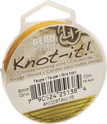 Miniatura 22 de The Beadsmith Knot-it - Cordón de nailon chino, color Siam oscuro, 0.031 in de diámetro, carrete de 49.2 ft
