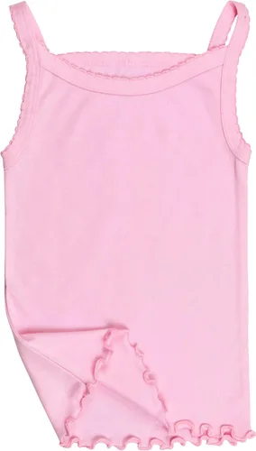 Miniatura 5 de ToBeInStyle - Camiseta sin mangas para niña con tirantes delgados y dobladillo fruncido, 4