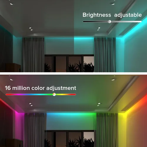 Miniatura 6 de BTF-LIGHTING Tira LED FCOB COB WS2814 IC RGBW 6000K Flexible de Alta Densidad con Efecto de Persecución de Color Uniforme 3m DC24V 896LED/m 16IC/m