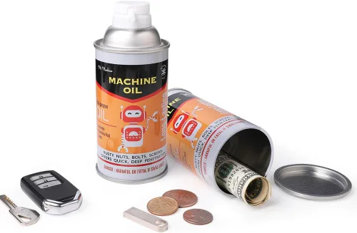 Miniatura 10 de Cajas fuertes de latas de aerosol falsas, cajas fuertes secretas de diversión para esconder cosas, banco de metal (coche)