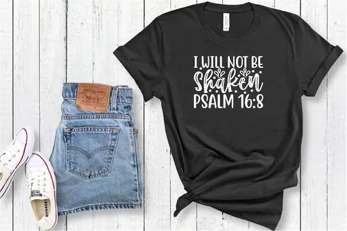 Miniatura 2 de SEC Apparel Parches termoadhesivos con versículos de la Biblia, calcomanías de transferencia para camisetas, tela, ropa V2 (Dios está conmigo)