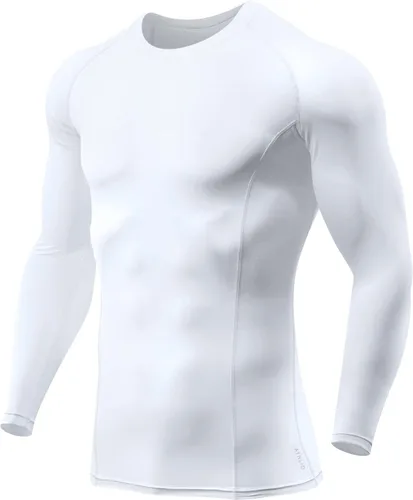 Miniatura 9 de ATHLIO - Paquete de 1 o 3camisetas de compresión de manga larga con FPU 50+ para hombre, camiseta de protección para deportes acuáticos