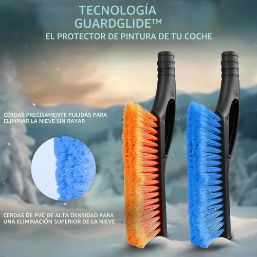 Miniatura 3 de EcoNour Cepillo de nieve para automóvil de 27" y raspadores de hielo para parabrisas de automóvil (paquete de 2) Cepillo de nieve con cabezal