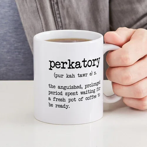Miniatura 4 de CafePress Perkatory Mugs - Taza de café de cerámica de 11 oz (11.0 fl oz)
