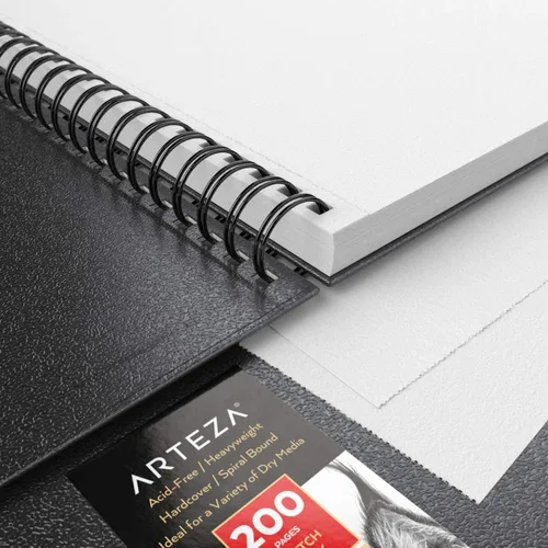 Miniatura 2 de Arteza - Cuaderno para bocetos, tapa dura Negro