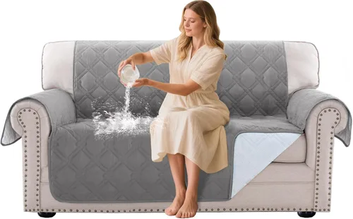 Miniatura 61 de Turquoize Funda 100% Impermeable para Sillón de Ala Fundas para Sillón de Ala con Brazos Protector de Silla Sofá Protector Triple Antideslizante