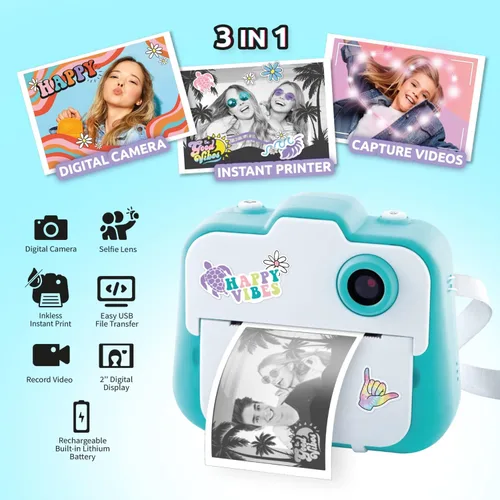 Miniatura 8 de Canal Toys Cámara de impresión instantánea Photo Creator - Foto, Selfie y Video - Papel térmico para 250 fotos - Pantalla LCD. 8+