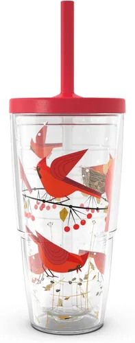 Miniatura 14 de Tervis - Vaso con aislamiento térmico de doble pared, con diseño navideño de cardenales, vaso de viaje que mantiene las bebidas frías y calientes