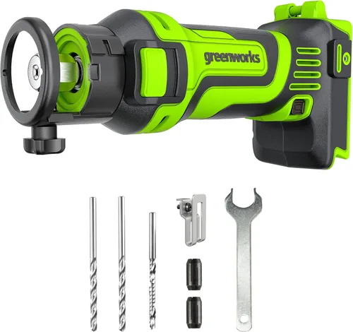 Miniatura 10 de Greenworks Herramienta de corte rotativo de sierra de velocidad de 24 V, batería de 2 Ah y cargador incluidos