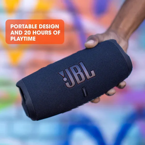 Miniatura 4 de JBL CHARGE 5 - Altavoz Bluetooth portátil con resistencia al agua (IP67) y carga USB de Powerbank, 20 horas de reproducción, JBL Partyboost (Blanco)