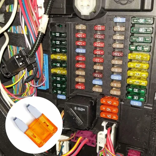Miniatura 5 de Paquete de 100 fusibles automáticos de 5 AMP APM/ATM 32 V mini fusibles estilo hoja 5A protección contra cortocircuitos fusible de coche (5 amperios)
