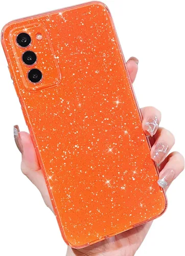 Miniatura 7 de MINSCOSE Compatible con Samsung Galaxy S22 Plus Case, Bonito Color Neón Brillante, con Purpurina Brillante Delgada Resistente a Golpes de Silicona