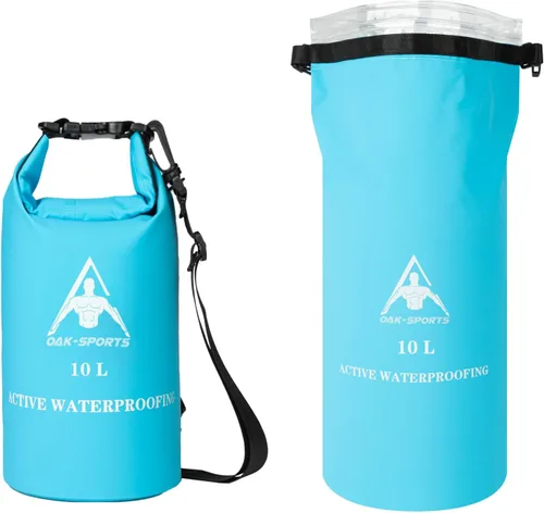 Miniatura 12 de Oak-Sports Dry Bag Mochila impermeable de 5L/10L/20L, bolsa de playa ligera con doble cierre de cremallera para natación, kayak, senderismo