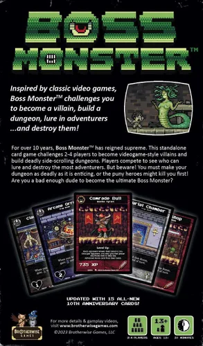 Miniatura 5 de Boss Monster Edición del 10º aniversario de Brotherwise Games Tiempo de juego de 30 minutos 2 a 4 jugadores A partir de 13 años Juego