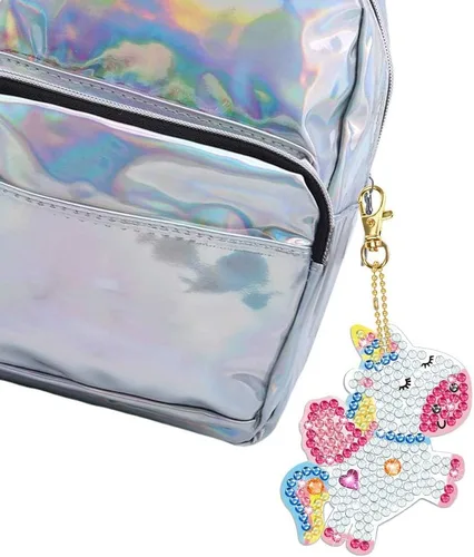 Miniatura 6 de Artes y manualidades para niños de 8 a 12 años – Haz tus propios llaveros GEM – Kit de pintura de diamantes 5D por números, para niñas de 3 a 5 4 a