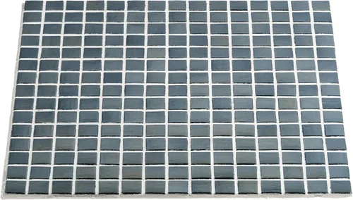 Miniatura 6 de URBN - Mosaico de vidrio iridiscente contemporáneo, casi negro pero gris oscuro, para interiores y exteriores, una caja de 20 hojas