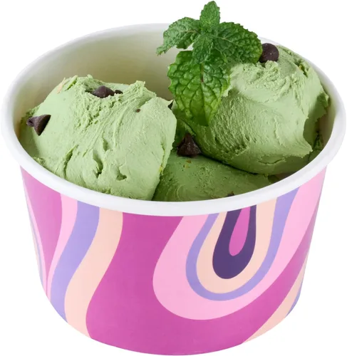 Miniatura 48 de Coppetta - Vasos de postre de 5 onzas, 50 tazas desechables para helado, tapas se venden por separado, cuencos de yogur congelado resistentes