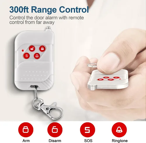 Miniatura 7 de Sistema de alarma WiFi para seguridad del hogar, sistema de seguridad de alarma inalámbrico con sensor de alarma de puerta de ventana de 120 dB